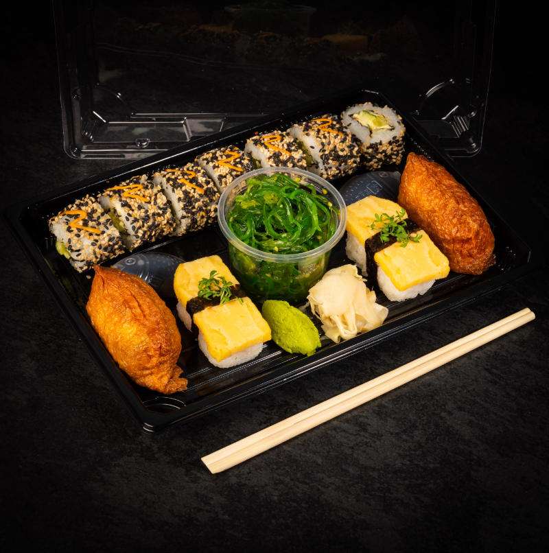 vegetarisches sushi aufbewahren Sushi Box "Vegi" (vegetarisch) – Seeperle-Sushi-Shop